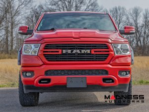 Dodge Ram 1500 4WD Tow Hook Brackets - w/ Bezels